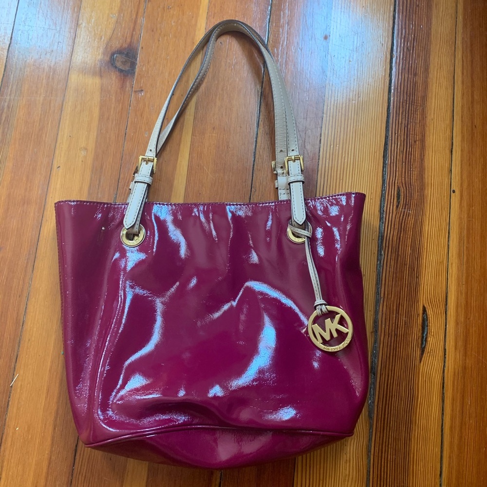 Michael Kors patent leather handbag - like new